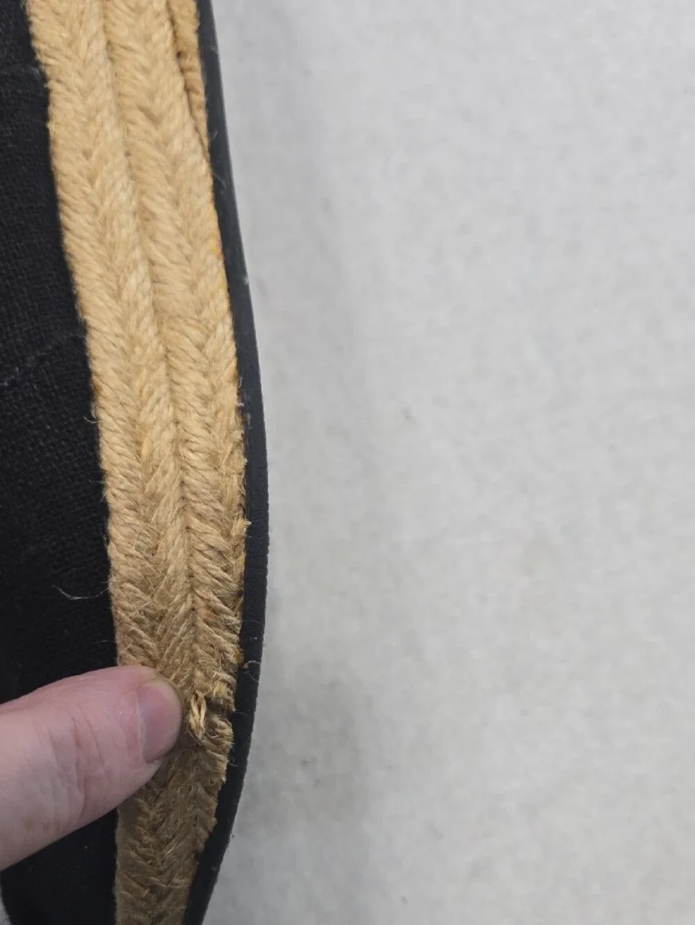 Skechers Bob's Black Canvas Espadrille-Style Slip-On